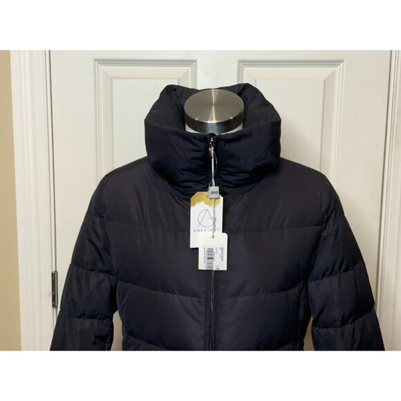 Armani Collezioni Long Black Quilted Down Puffer Coat, Size 10 | 46, NWT! $1,295 - Picture 2 of 11